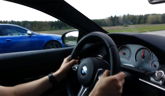 Video: 700hp Manhart Racing BMW M6 Coupe vs 743hp MTM Audi RS6