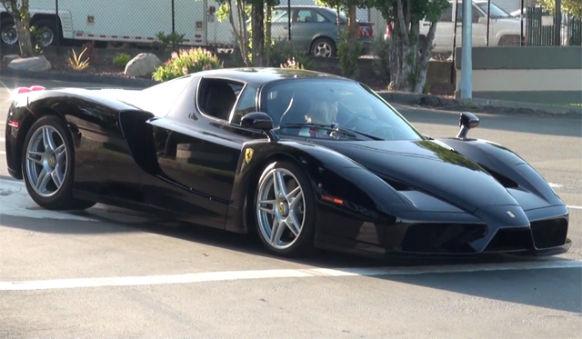 Video: Black Ferrari Enzo With Tubi Exhaust System