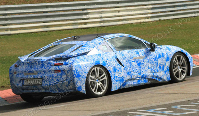 Spyshots: 2014 BMW i8 Supercar Snapped at the 'Ring Again