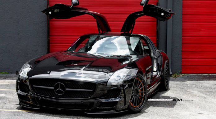 Black Mercedes-Benz SLS AMG by Wheels Boutique