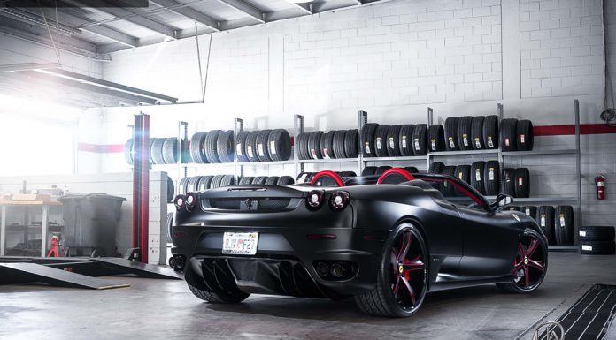 Matte Black Ferrari F430 on Savini Wheels by Ultimate Auto