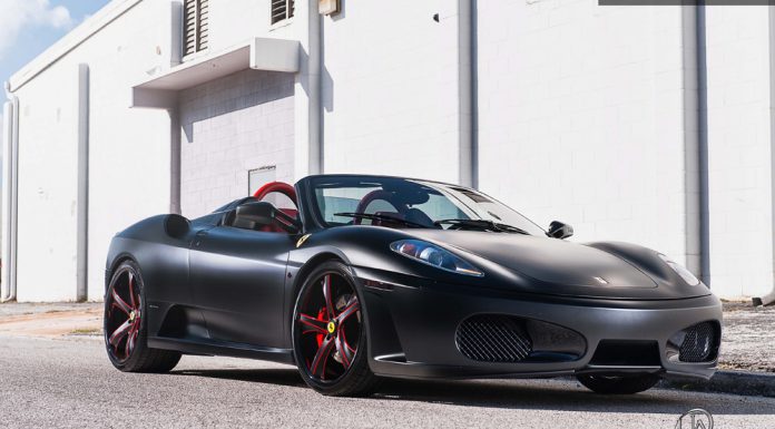 Matte Black Ferrari F430 on Savini Wheels by Ultimate Auto