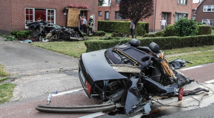 Car Crash: Audi S8 Splits in two and Driver Escapes With Only Minor Injuries