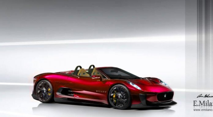 Render: Jaguar C-X75 Spyder by Evren Milano