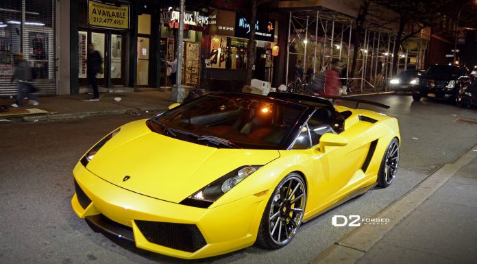 Gallery: Lamborghini Gallardo on D2Forged Wheels at Night