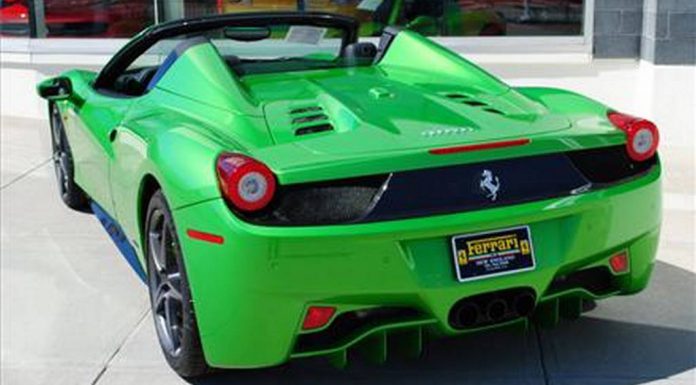 For Sale: Verde-Kers-Lucido Green 2012 Ferrari 458 Italia