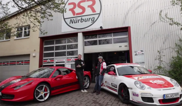 Video: Porsche 911 GT3 RS vs Ferrari 458 Italia at the 'Ring