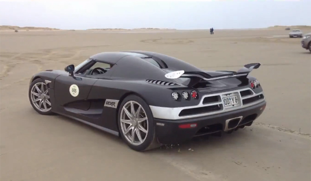 Video: Koenigsegg CCXR Drifting on Denmark Beach