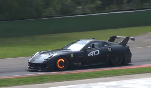 Video: Ferrari 599XX Evolutions on Track