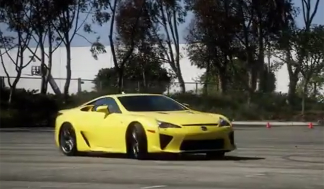 Video: Lexus LFA Celebrates National Donut Day