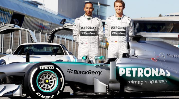 Nico Rosberg and Lewis Hamilton 