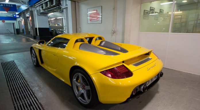 Gallery: Yellow Porsche Carrera GT in Paris