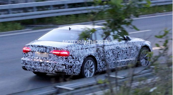 Spyshots: 2015 Audi A8 Testing at Night