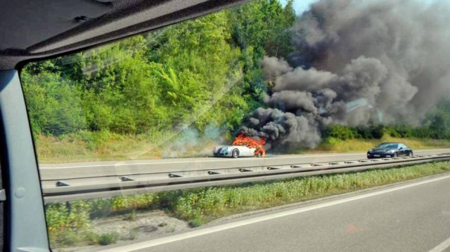 Wiesmann MF5 Goes up in Flames in Germany