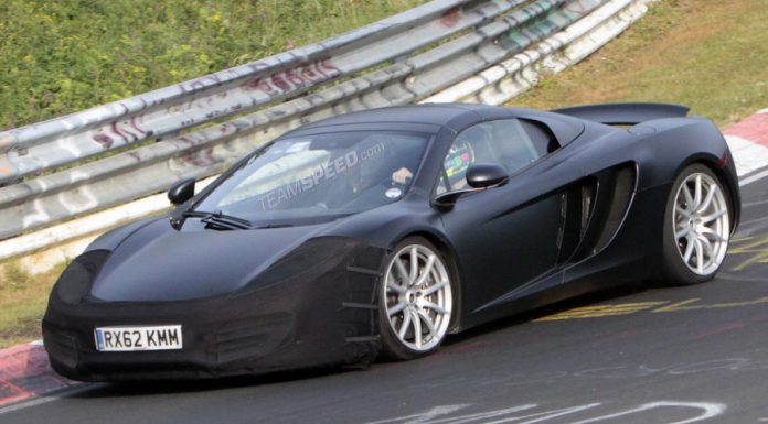 Spyshots: Facelifted 2014 McLaren 12C at the 'Ring