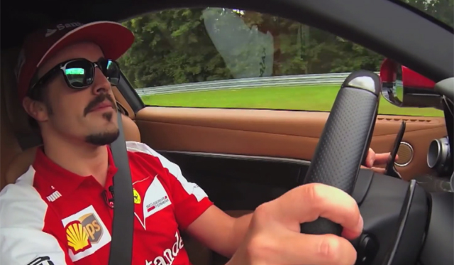 Video: Fernando Alonso Drives Ferrari F12 Berlinetta at the 'Ring