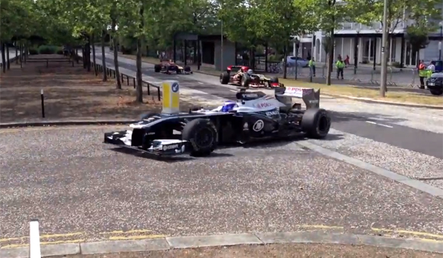 Video: Top Gear Spotted With Three Formula One Cars