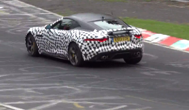 Video: Jaguar F-Type Coupe V8 Testing at the 'Ring