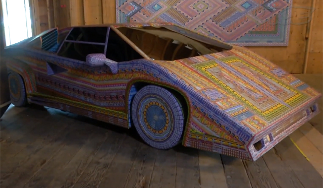 Video: Lamborghini Countach Made From Lottery Tickets