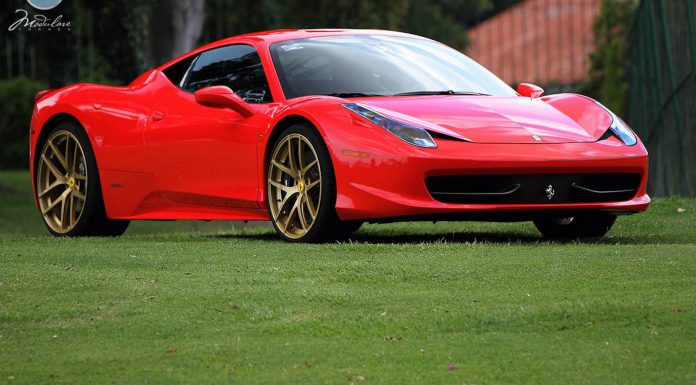 Gallery: Ferrari 458 Italia on Gold Modulare Wheels