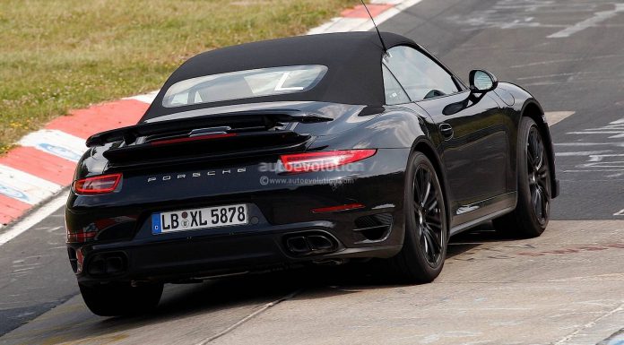 Spyshots: 2014 Porsche 911 Turbo S Cabriolet Testing
