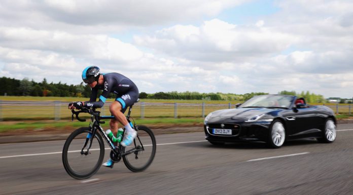 Tour de France Winner Chris Froome Tests Jaguar C-X75