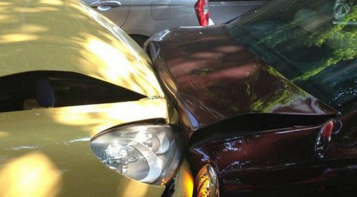 Car Crash: Angry Chinese Lady Her Porsche Cayenne into Husband's Maserati Quattroporte