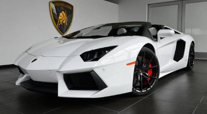 For Sale: White Lamborghini Aventador Roadster With just 120 Miles