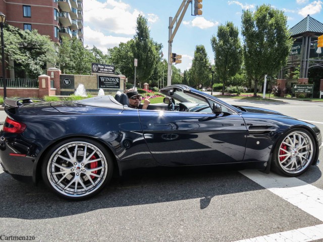 Rapper Ice T Spotted in his Aston Martin V8 Vantage Roadster