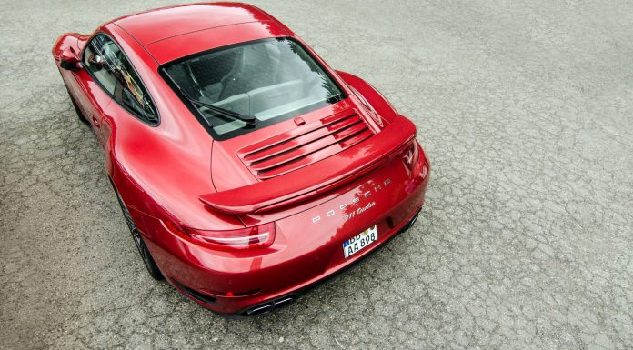 Red 2014 Porsche 911 Turbo Spotted at the 'Ring