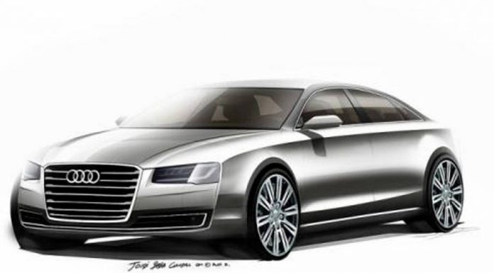 First Sketches of 2014 Audi A8 Revealed