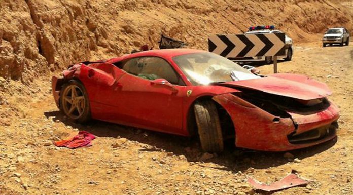 What's That Pile of Wreckage? It's a Destroyed Ferrari 458 Italia from Israel!