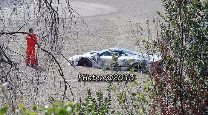 LaFerrari Ends up in Gravel Trap