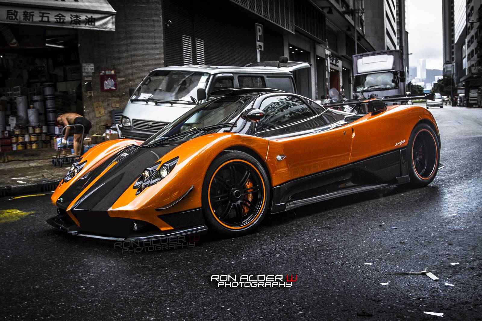 Orange Pagani Zonda Cinque In Hong Kong Gtspirit