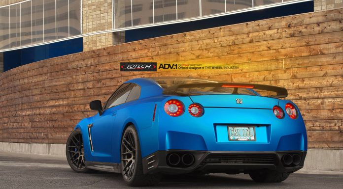 Absolutely Wicked Matte Blue Nissan GT-R by Jotech and ADV.1