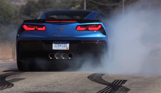 Video: Insane Burnouts in 2014 Corvette Stingray