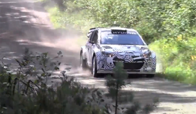 Video: New Hyundai i20 WRC Car Gets Shakedown in Finland