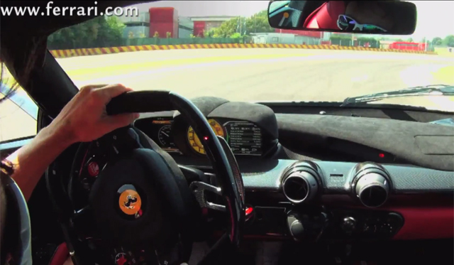 Video: Fernando Alonso Drives LaFerrari at Fiorano