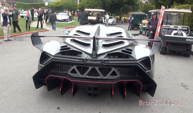 Video: Lamborghini Veneno Driving at Monterey 2013