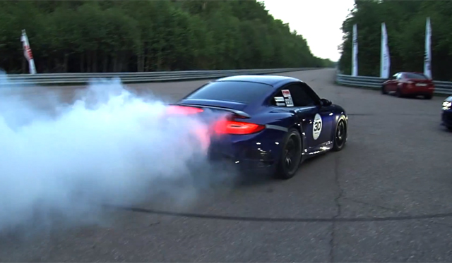 Video: 1500hp Porsche 911 Catches Fire at Unlim 500+