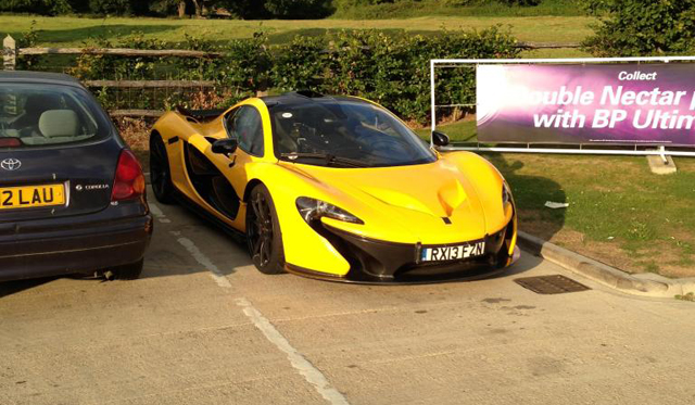 McLaren P1 Prototype Spotted at Gas Station in the U.K