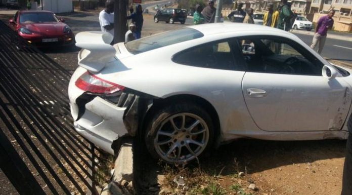 Car Crash: Porsche 911 GT3 Wrecked on Test Drive in Johannesburg