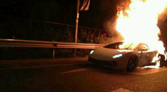 2014 Lamborghini Gallardo LP560-4 on Fire in China