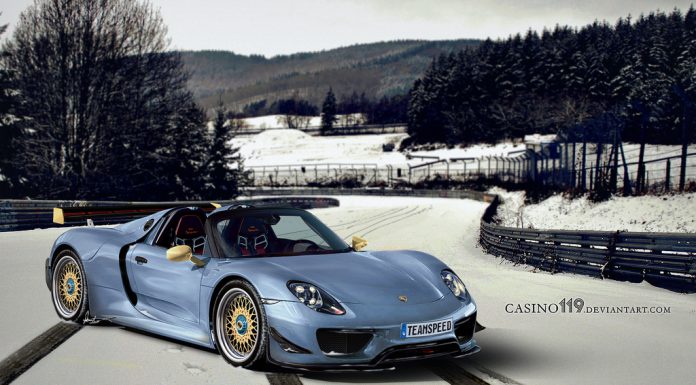Rendering of the Ultimate Porsche 918 Spyder RS