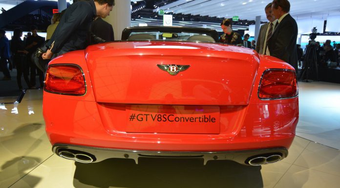 Bentley Continental GT V8 S Convertible at Frankfurt Rear