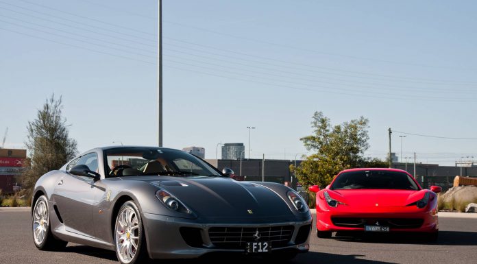 Ferrari 599 GTB and Ferrari 458 Italia Meet 246 Dino in Melbourne