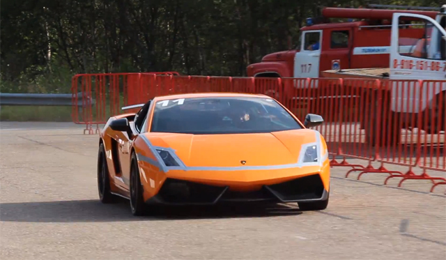 2005hp Lamborghini Gallardo TT Catches Fire in Russia