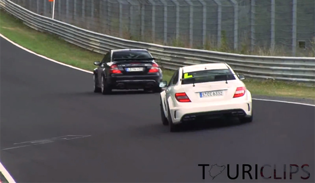 Brothers In Arms: Mercedes CLK63 AMG Black vs C63 AMG Black