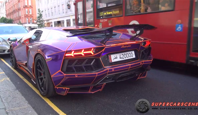 London's Aftermarket-Exhaust Equipped Lamborghini Aventadors