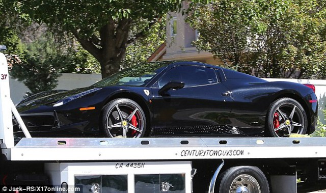 Justin Bieber Ferrari 458 Spider